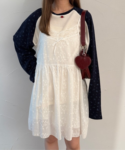 kutir（クティール）の「アソートキャミレースミニワンピース/チュニック（ワンピース・レディース・ブラック/ホワイト/ホワイト系その他・FREE）」の12枚目の写真