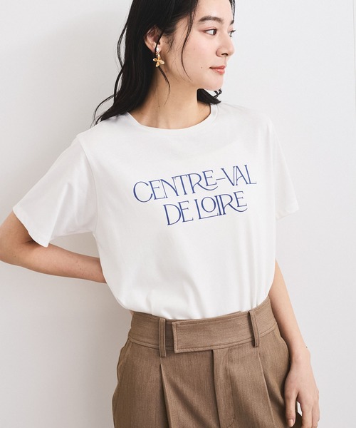 VIS(ビス)の「【接触冷感/洗える】アソートロゴプリントTシャツ(Tシャツ/カットソー・レディース・チャコールグレー/ホワイト/ピンク・FREE)」の2枚目の写真