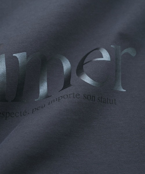 VIS(ビス)の「【接触冷感/洗える】アソートロゴプリントTシャツ(Tシャツ/カットソー・レディース・チャコールグレー/ホワイト/ピンク・FREE)」の9枚目の写真