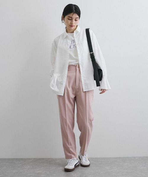 VIS(ビス)の「【接触冷感/洗える】アソートロゴプリントTシャツ(Tシャツ/カットソー・レディース・チャコールグレー/ホワイト/ピンク・FREE)」の12枚目の写真
