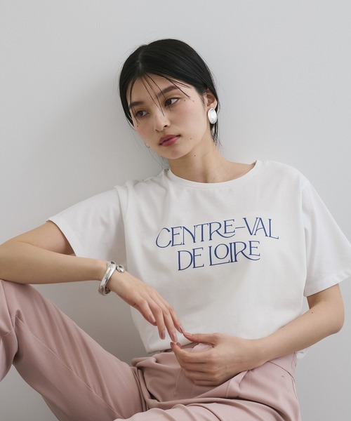 VIS(ビス)の「【接触冷感/洗える】アソートロゴプリントTシャツ(Tシャツ/カットソー・レディース・チャコールグレー/ホワイト/ピンク・FREE)」の11枚目の写真