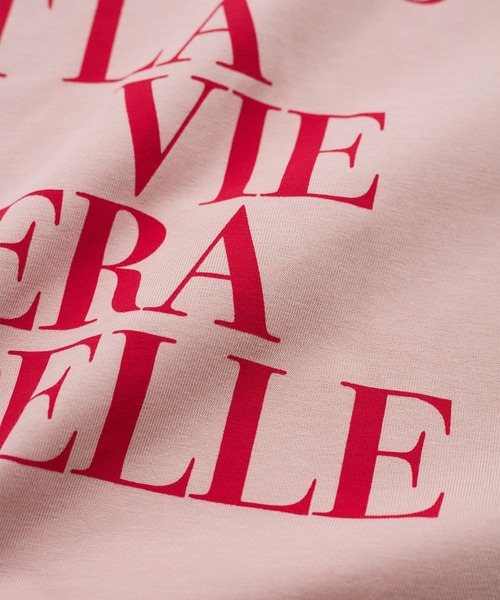 VIS(ビス)の「【接触冷感/洗える】アソートロゴプリントTシャツ(Tシャツ/カットソー・レディース・チャコールグレー/ホワイト/ピンク・FREE)」の17枚目の写真