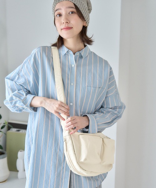 studio CLIP（スタディオクリップ）の「【軽量】ナイロン軽らくショルダーバッグ（ショルダーバッグ・レディース・キャメル/ライトベージュ/ブラック・FREE）」の21枚目の写真