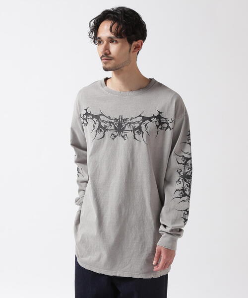 FR(13)NDS（フレンズ）の「FR(13)NDS/フレンズ/Tribal LS TEE（Tシャツ/カットソー・メンズ・ベージュ/ブラック・F）」の12枚目の写真