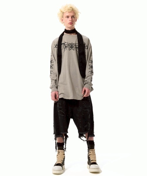 FR(13)NDS（フレンズ）の「FR(13)NDS/フレンズ/Tribal LS TEE（Tシャツ/カットソー・メンズ・ベージュ/ブラック・F）」の22枚目の写真