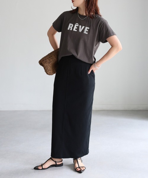 Riberry(リベリー)の「発砲プリントメタリックロゴTシャツ(Tシャツ/カットソー・レディース・チャコールグレー/ホワイト/ミント・FREE)」の10枚目の写真