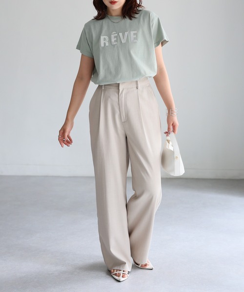 セール】発砲プリントメタリックロゴTシャツ（Tシャツ