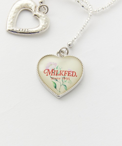 MILKFED.（ミルクフェド）の「BEADS AND HEART CHARMS NECKLACE（チョーカー・レディース・グリーン/レッド/ホワイト・ONE SIZE）」の8枚目の写真