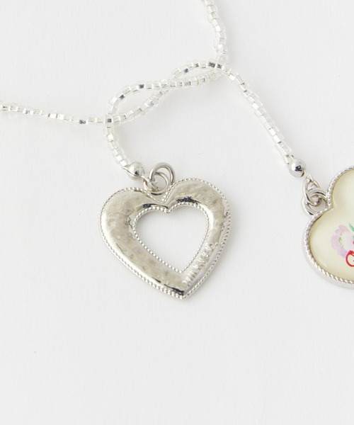 MILKFED.（ミルクフェド）の「BEADS AND HEART CHARMS NECKLACE（チョーカー・レディース・グリーン/レッド/ホワイト・ONE SIZE）」の9枚目の写真