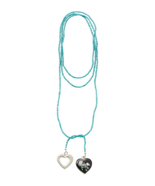 MILKFED.（ミルクフェド）の「BEADS AND HEART CHARMS NECKLACE（チョーカー・レディース・グリーン/レッド/ホワイト・ONE SIZE）」の4枚目の写真