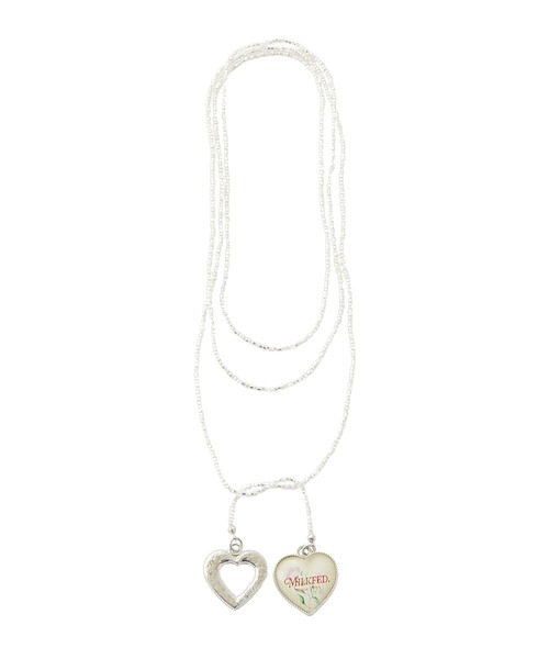 MILKFED.（ミルクフェド）の「BEADS AND HEART CHARMS NECKLACE（チョーカー・レディース・グリーン/レッド/ホワイト・ONE SIZE）」の6枚目の写真