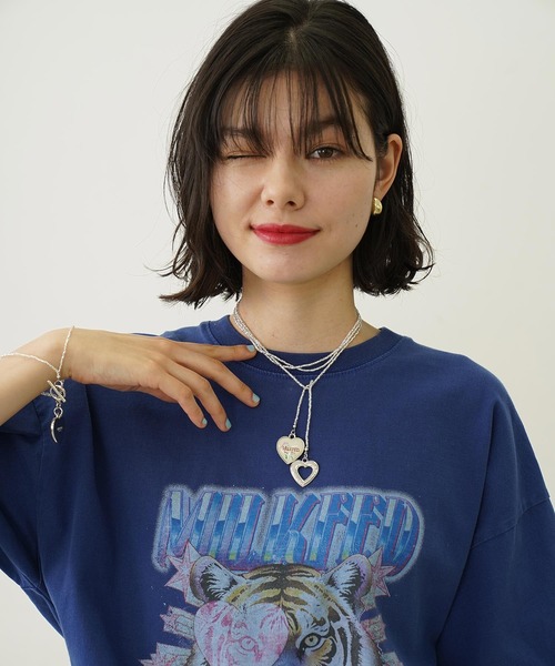 MILKFED.（ミルクフェド）の「BEADS AND HEART CHARMS NECKLACE（チョーカー・レディース・グリーン/レッド/ホワイト・ONE SIZE）」の11枚目の写真