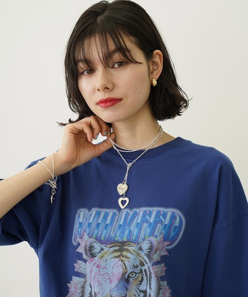 MILKFED.（ミルクフェド）の「BEADS AND HEART CHARMS NECKLACE（チョーカー・レディース・グリーン/レッド/ホワイト・ONE SIZE）」の12枚目の写真