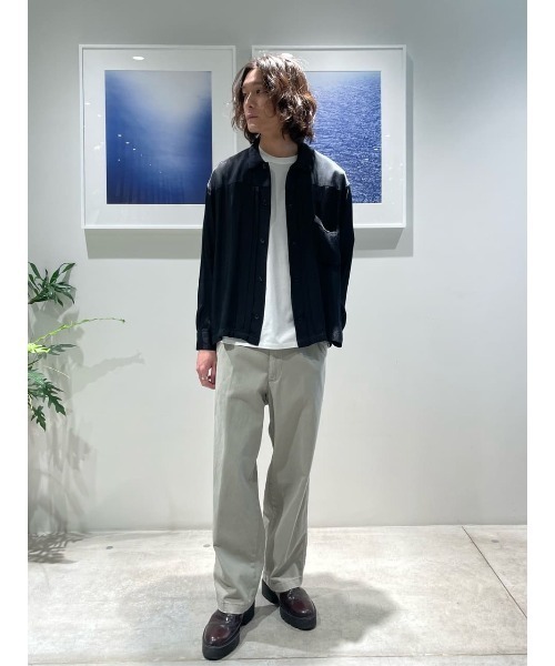 ESTNATION（エストネーション）の「ESTNATION / ガーメントウォッシュ レーヨンサテンシャツ（シャツ/ブラウス・メンズ・ブラック/ターコイズブルー・MEDIUM/LARGE）」の14枚目の写真