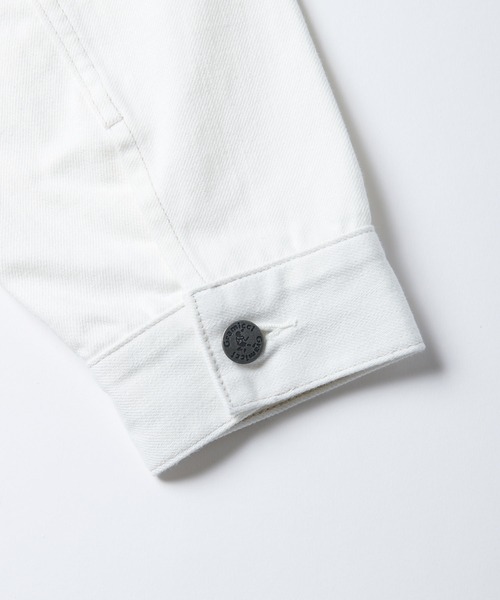 MHL. ジップアップデニムジャケット Ⅱ 日本製　ホワイト MHL. ジップアップデニムジャケット Ⅱ 日本製 ホワイト