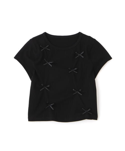 FREE'S MART（フリーズマート）の「◆リボンTシャツ（Tシャツ/カットソー・レディース・ホワイト/ピンク/ブラック・FREE）」の15枚目の写真