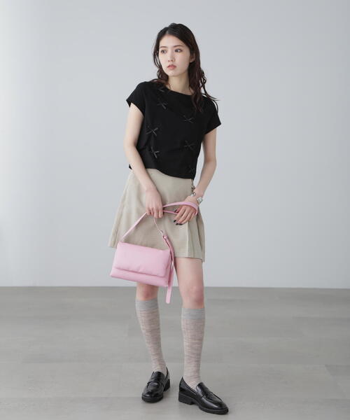 FREE'S MART（フリーズマート）の「◆リボンTシャツ（Tシャツ/カットソー・レディース・ホワイト/ピンク/ブラック・FREE）」の21枚目の写真