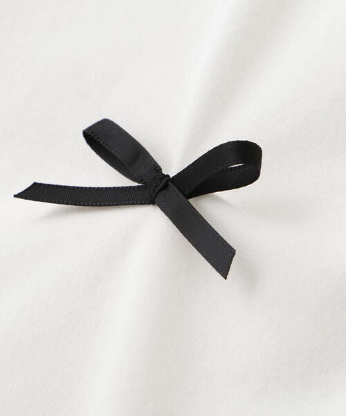 FREE'S MART（フリーズマート）の「◆リボンTシャツ（Tシャツ/カットソー・レディース・ホワイト/ピンク/ブラック・FREE）」の7枚目の写真