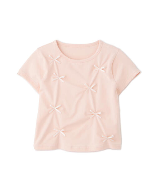 FREE'S MART（フリーズマート）の「◆リボンTシャツ（Tシャツ/カットソー・レディース・ホワイト/ピンク/ブラック・FREE）」の8枚目の写真