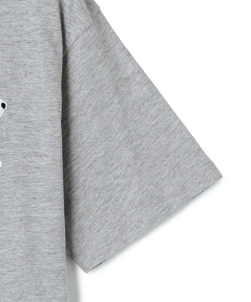 PEANUTS(ピーナッツ)の「【PEANUTS/ピーナッツ】SNOOPY/スヌーピーワンポイントサガラ刺繍半袖Tシャツ(Tシャツ/カットソー・レディース・ピンク/ベージュ/ネイビー/杢グレー/イエロー/ブラック・M/L/LL/3L)」の14枚目の写真