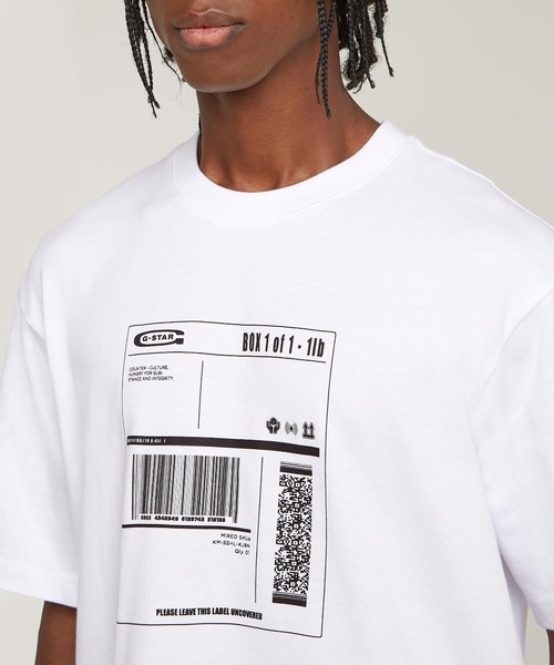 【送料&関税込】Golden  Boxy T-shirt G-STAR RAW tシャツ BOXY T-SHIRT/オーバーサイズワンポイント