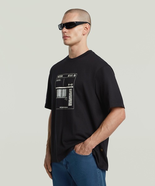 セール】Shipping Graphic Boxy T-Shirt/グラフィックプリント