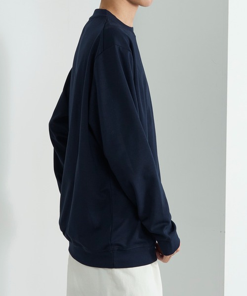 CONTACT（コンタクト）の「【CONTACT】スムースリブトップス（Tシャツ/カットソー・メンズ・モカ/ブラック/ネイビー/グレイッシュベージュ/ブルーグレー/グレー/チャコールグレー/ホワイト・LL/M/S/L）」の14枚目の写真