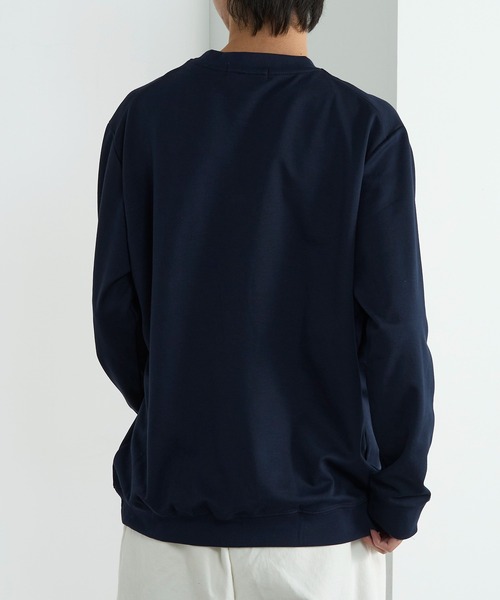 CONTACT（コンタクト）の「【CONTACT】スムースリブトップス（Tシャツ/カットソー・メンズ・モカ/ブラック/ネイビー/グレイッシュベージュ/ブルーグレー/グレー/チャコールグレー/ホワイト・LL/M/S/L）」の15枚目の写真