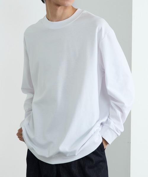 CONTACT（コンタクト）の「【CONTACT】スムースリブトップス（Tシャツ/カットソー・メンズ・モカ/ブラック/ネイビー/グレイッシュベージュ/ブルーグレー/グレー/チャコールグレー/ホワイト・LL/M/S/L）」の19枚目の写真