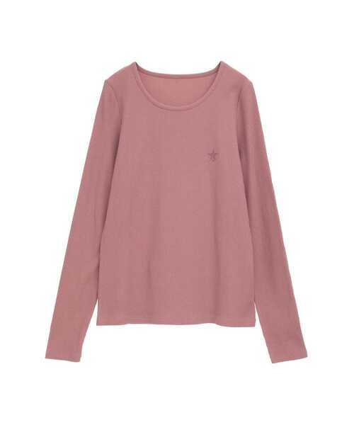 CONVERSE TOKYO(コンバーストウキョウ)の「STAR★ ONEPOINT RIB LONG SLEEVE TEE(Tシャツ/カットソー・レディース・ブラック/ホワイト/ピンク・FREE)」の13枚目の写真