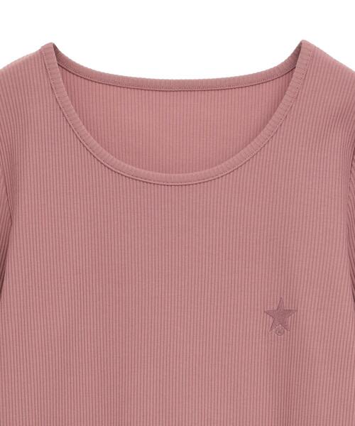 CONVERSE TOKYO(コンバーストウキョウ)の「STAR★ ONEPOINT RIB LONG SLEEVE TEE(Tシャツ/カットソー・レディース・ブラック/ホワイト/ピンク・FREE)」の15枚目の写真