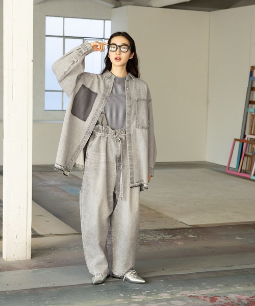 niko and...（ニコアンド）の「オリジナルポインテッドミュール（サンダル・レディース・グレー/ブルー・LARGE/MEDIUM）」の9枚目の写真