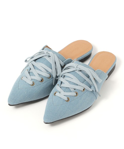 新品・未使用＊Aimeine ゴールドモチーフポインテッドミュール(ホワイト)Ｌ ゴールドモチーフポインテッドミュール｜PETAL ONLINE（ペタルオンライン）