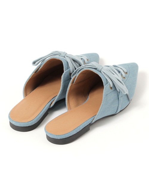 niko and...（ニコアンド）の「オリジナルポインテッドミュール（サンダル・レディース・グレー/ブルー・LARGE/MEDIUM）」の20枚目の写真