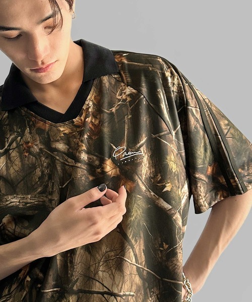 Java(ジャバ)の「《JaVaジャバコラボ》「私戦を制す。」ラインストーン使い総柄ゲーム半袖Tシャツ(Tシャツ/カットソー・メンズ・ブラウン/ブルー・MEDIUM/LARGE/SMALL)」の4枚目の写真