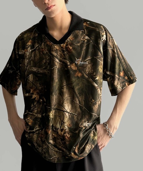 Java(ジャバ)の「《JaVaジャバコラボ》「私戦を制す。」ラインストーン使い総柄ゲーム半袖Tシャツ(Tシャツ/カットソー・メンズ・ブラウン/ブルー・MEDIUM/LARGE/SMALL)」の18枚目の写真