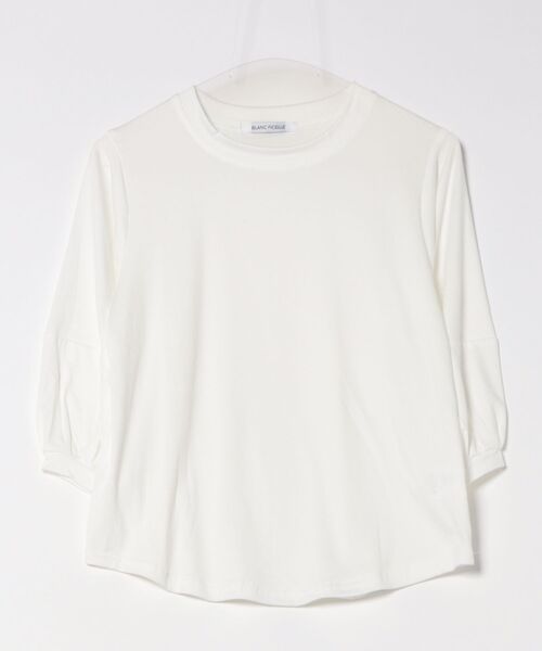 BLANC FICELLE(ブランフィセル)の「薄手 7分袖 Tシャツ(Tシャツ/カットソー・レディース・ブラウン/ホワイト/ブラック/グレー・M/L/XL)」の16枚目の写真
