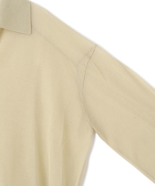 ETRE TOKYO（エトレトウキョウ）の「シアーポロニットプルオーバー（ニット/セーター・レディース・ブラック/セージグリーン/ブラウン・FREE）」の15枚目の写真