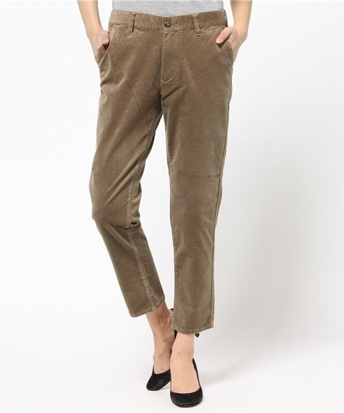 ikka(イッカ)の「コーデュロイテーパードパンツ(その他パンツ・レディース・オフホワイト/ネイビー/ベージュ・MEDIUM/LARGE)」の1枚目の写真