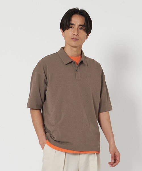 美品♡清楚シェルボタンポロシャツ(トゥモローランド.ユナイテッドアローズ) ドライタッチ スムース ジャージー ポロシャツ -吸水速乾性