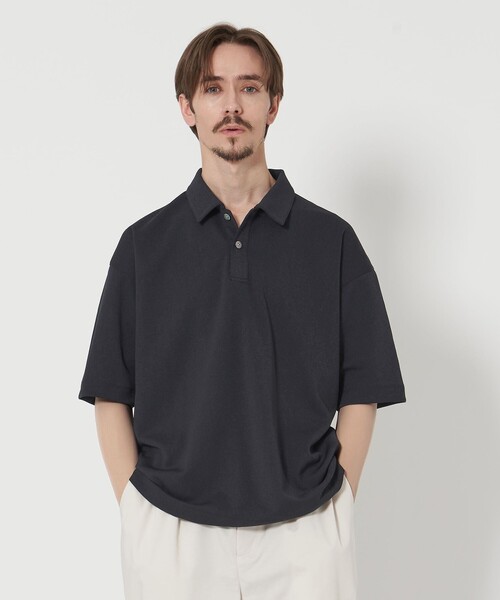 BEAUTY&YOUTH UNITED ARROWS（ビューティーアンドユースユナイテッドアローズ）の「ドライタッチ スムース ジャージー ポロシャツ -吸水速乾性-（ポロシャツ・メンズ・ベージュ/ネイビー/ダークグレー・L/XL/M/S）」の10枚目の写真