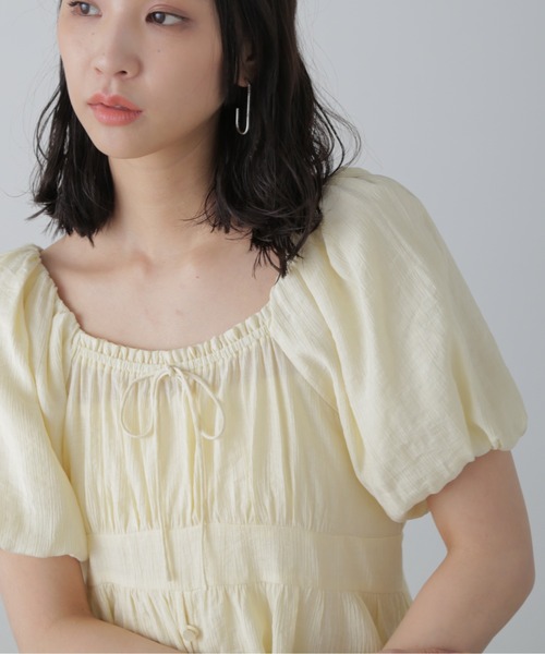 FREE'S MART（フリーズマート）の「◆2WAYオフショルブラウス（シャツ/ブラウス・レディース・ライトブルー/イエロー/ホワイト/ブラック・FREE）」の15枚目の写真