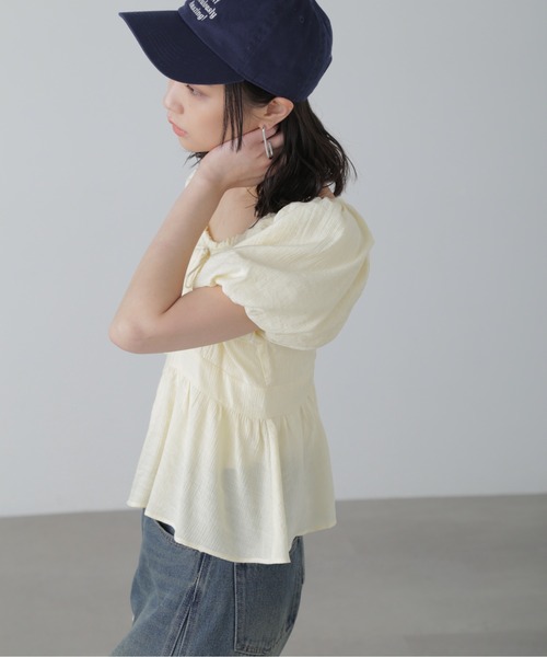 FREE'S MART（フリーズマート）の「◆2WAYオフショルブラウス（シャツ/ブラウス・レディース・ライトブルー/イエロー/ホワイト/ブラック・FREE）」の17枚目の写真