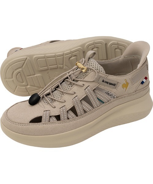le coq sportif(ルコックスポルティフ)の「LCS マルヌ サマースニーカー SI(さっと履ける/軽量/消臭)(スニーカー・レディース・ブラック系/ホワイト×ネイビー/ベージュ系その他・22.5cm/23.5cm/24.5cm/23.0cm/24.0cm/25.0cm)」の13枚目の写真