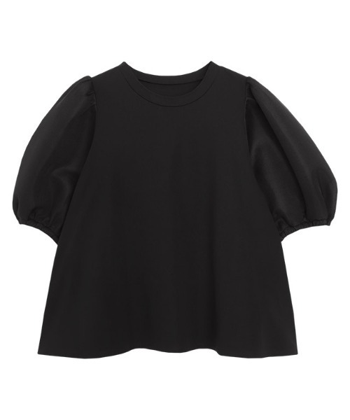 Pierrot（ピエロ）の「シアーダンボールドッキングフレアカットソー（Tシャツ/カットソー・レディース・オフホワイト/ブラック・M/L）」の19枚目の写真