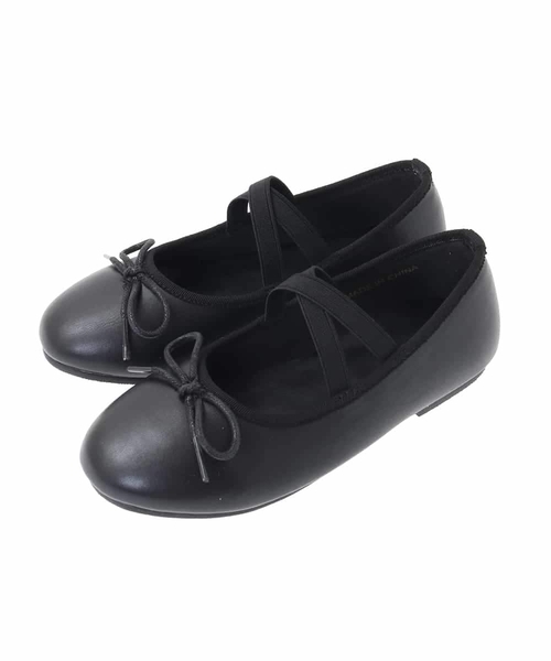 a.v.v（アーヴェヴェ）の「[18-23cm][クッションインソールで履き心地抜群][屈曲性があり柔らかい]スキップバレエ（バレエシューズ・キッズ・ブラック・18/19/23/20/21/22）」の12枚目の写真