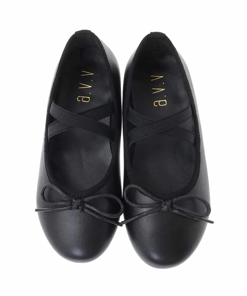 a.v.v（アーヴェヴェ）の「[18-23cm][クッションインソールで履き心地抜群][屈曲性があり柔らかい]スキップバレエ（バレエシューズ・キッズ・ブラック・18/19/23/20/21/22）」の13枚目の写真