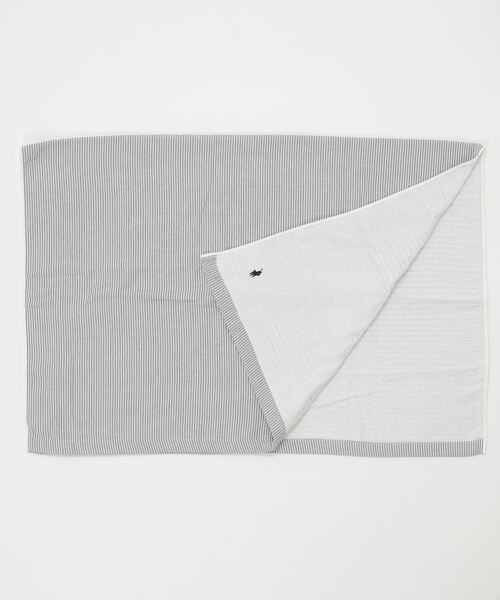 ストライプド シアサッカー ハーフ タオルケット（寝具）｜RALPH