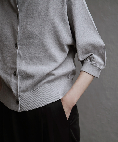 apartment department(アパートメントデパートメント)の「モックネック ニットカーディガン(カーディガン/ボレロ・レディース・杢グレー/ネイビー/ブラウン・M)」の6枚目の写真