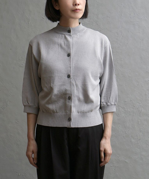 apartment department(アパートメントデパートメント)の「モックネック ニットカーディガン(カーディガン/ボレロ・レディース・杢グレー/ネイビー/ブラウン・M)」の21枚目の写真